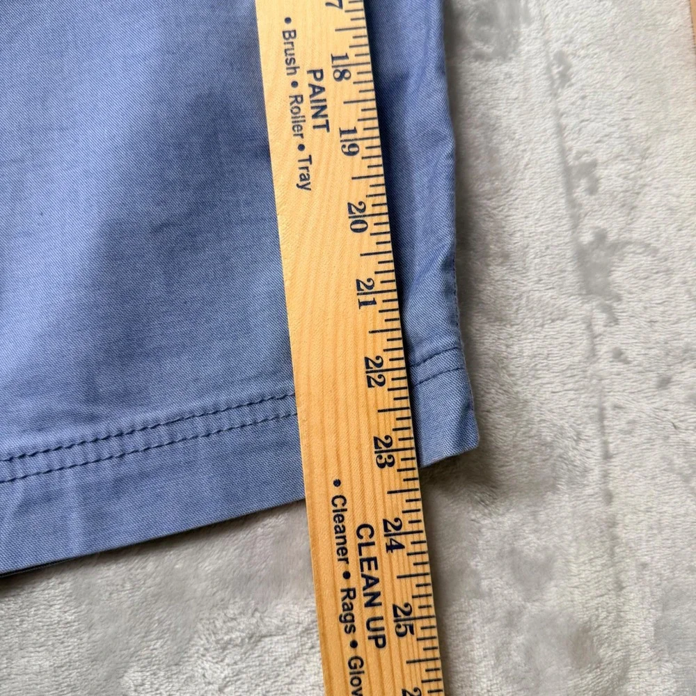 True Nation Flex Mens Blue Flat Front Chino Shorts Size 48 Stretch Casual 11